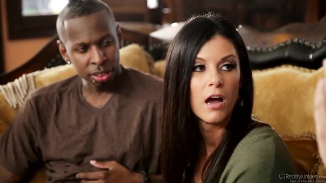 India Summer shocked as black bull looms close on couch