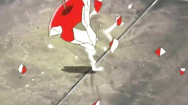 Pigeon Blood ep 2 pt 3: JAV girl shattered red umbrella on wet street, anime hentai scene