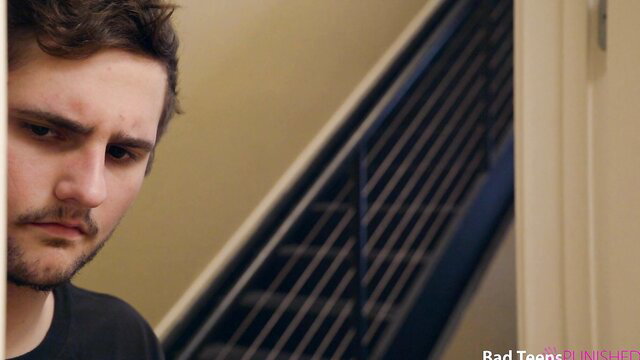 Tiffany Watson's guy staring intently in Good Girl Fucked During Laundry