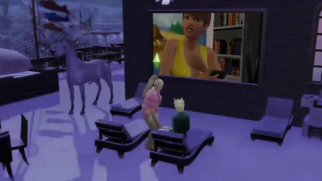 Naruto fucks Ino & Haku threesome anal sex cum inside Sims parody