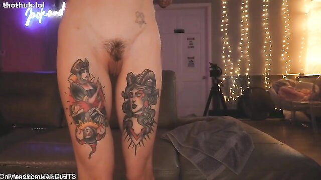 Jackandjill Mia Rand ticket show closeup bushy pussy tattoos