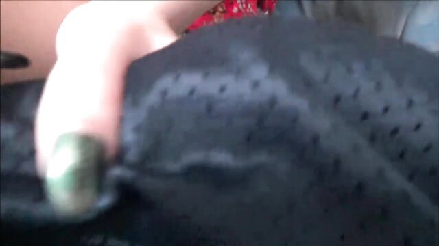 Shae Celestine fingering pussy under shiny black shorts closeup