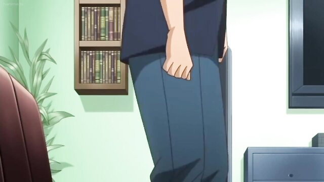 Anime guy in tight pants bulging crotch, JAV hentai Triangle Blue Ep.1 thumbnail