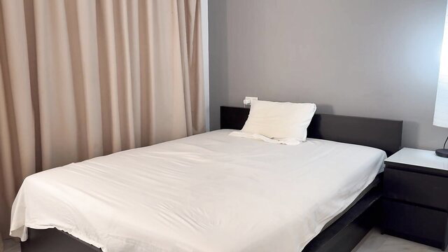 Onlymaxdennison's empty bed setup for inflatable jism cleaning penalty scene