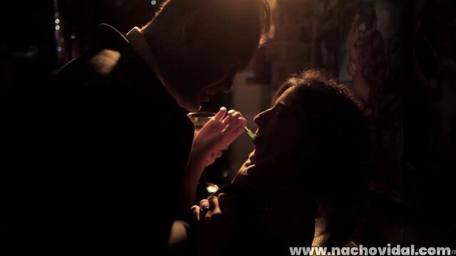 Nacho Vidal spoons cum into Ena's mouth in hot indoor scene