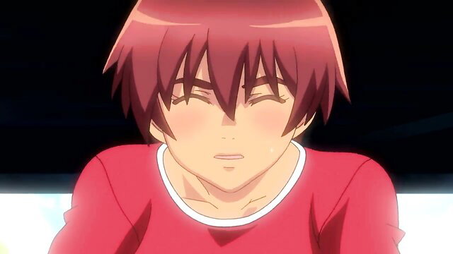 Cute anime boy with red hair blushing in Natsuyasumi Ep.2 hentai thumbnail