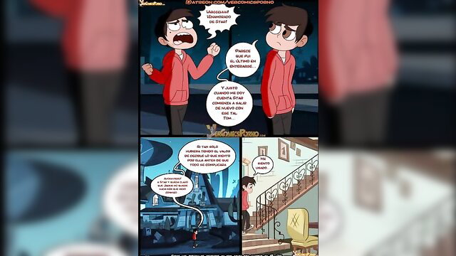 Star vs Forces of Sex hentai cartoon boys shocked by wild anime sex scene