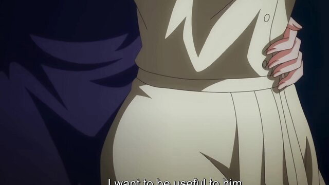 Busty anime teen in tight skirt, hand on hip, eager to serve daddy