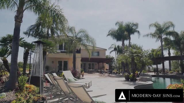 Vanessa Vega poolside in bikini at sunny luxury home