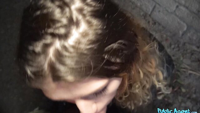 Candice Demellza blonde with POV blowjob view PublicAgent