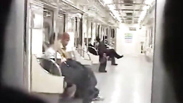 Korean amateur blowjob on crowded subway with riders watching