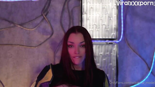 Octokuro anime babe teases in colorful outfit, OnlyFans viral leak