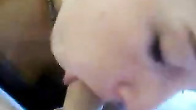 Sexy teen closeup blowjob on boyfriend in amateur POV