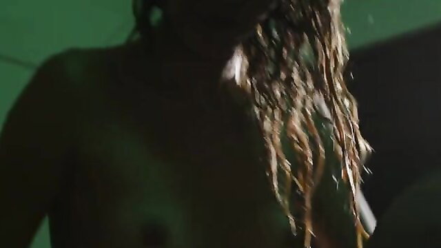 Giorgia Faraoni wet blonde dreadlocks nude tits closeup