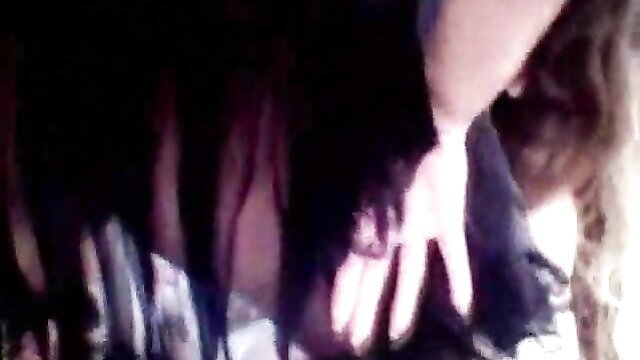 Old hairy mature hand on young hairy girl's thigh in lesbian tease