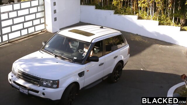 Lana Rhodes in white Range Rover at luxury home - Blacked cheating anal BBC