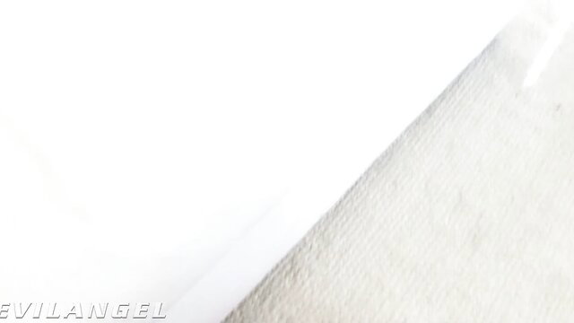 Angela White closeup face licking pussy on EvilAngel thumbnail