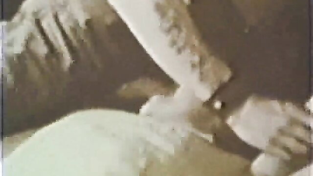 Vintage Color Climax forced entry: masked man grabs busty blonde from behind