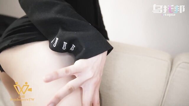 MILF boss teases with big tits and ass in tight black dress