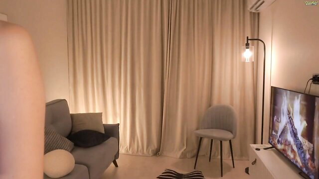 qwelbi amateur Chaturbate solo tease in modern bedroom