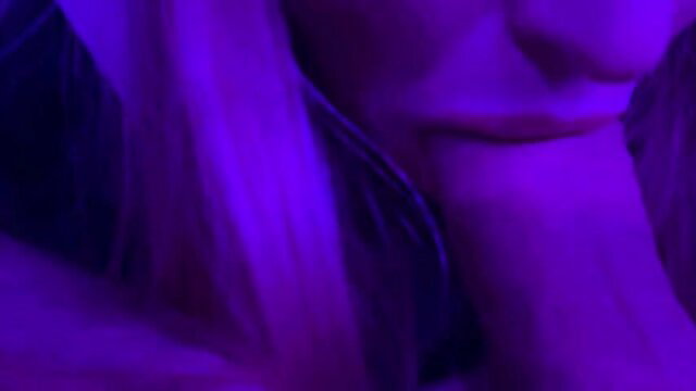 MyLeloo blonde close-up mouth open begging big cock suck