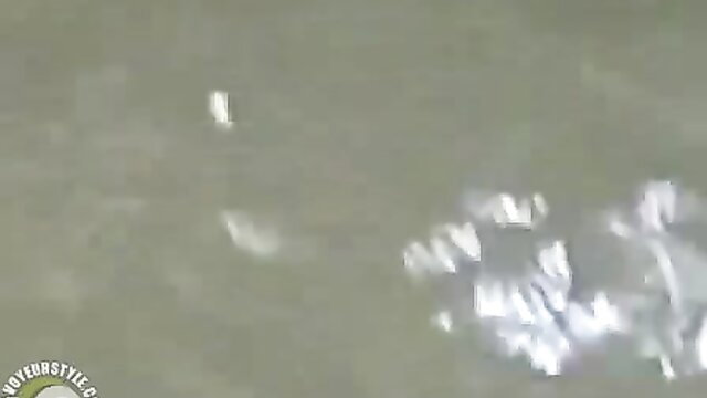 Blurry amateur video of lasses taking turns on friend's dick