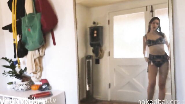 Katie Davis teases in see-through lingerie leaked Patreon video