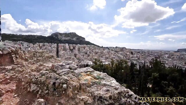 Youthful Jamie's tight pink pussy fucked hard in Athens view