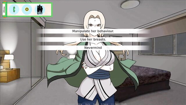 Tsunade hentai game screenshot manipulate huge tits anime milf
