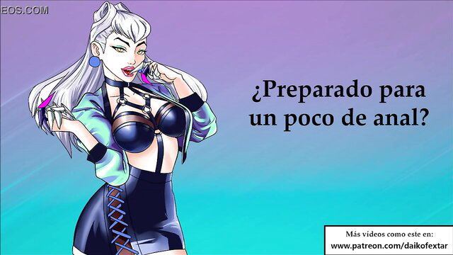 Evelynn LoL cosplay seduces with extreme JOI anal tease in KDA style