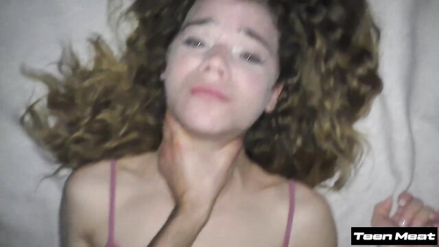 Sabrina Spice choked in lingerie, Stranger Things parody porn thumbnail