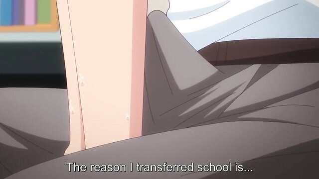 Anime redhead girl in skirt riding cock, JAV schoolgirl transfer confession