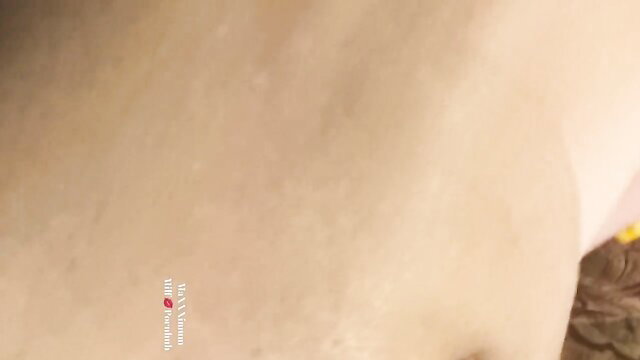 Hot mature MILF on knees POV blowjob and doggy anal creampie