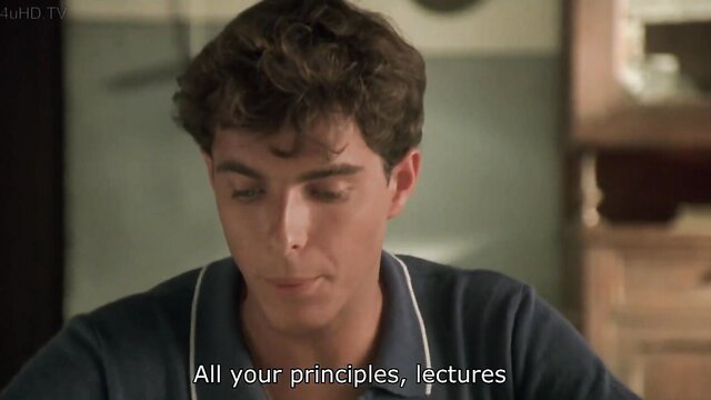 Handsome young man in pajamas from The Second Wife 1998 movie scene