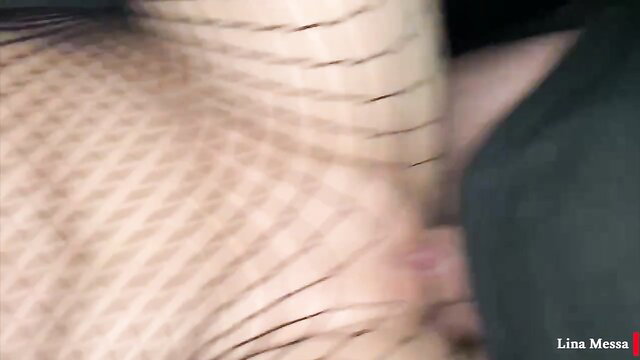 Dogging wife swallows stranger cum in parking lot closeup