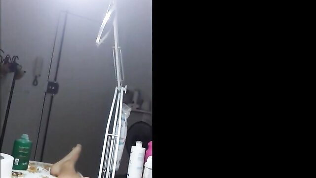 Hairy dude's massive boner bulges during intense waxing session