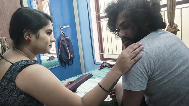 Malayali lecturer embraces tutor in hot Indian teacher seduction scene