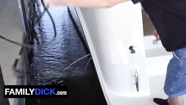 Jax Thirio & Dalton Riley with twink stepsons on boat - Family Dick