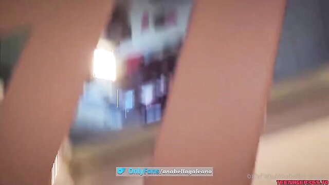 Anabella Galeano sexy railing tease OnlyFans leaked video