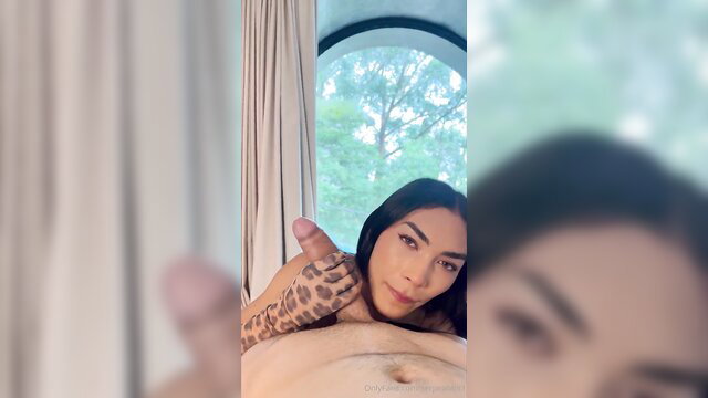 SerjaRabbit Asian babe POV blowjob with thick cock and cumshot