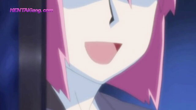 Pink-haired hentai cougar smiling seductively, uncensored dub