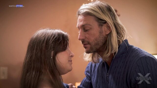 Selina Bentz stares intimately at man in To Be My Mother MissaX scene