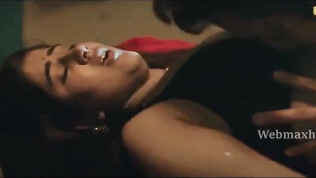 Indian babe in black top passionately kissed by man in Ek Baar Aur Ullu scene