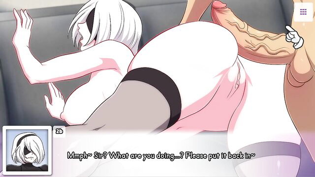2B Nier Automata hentai begging to put cock back in her pussy