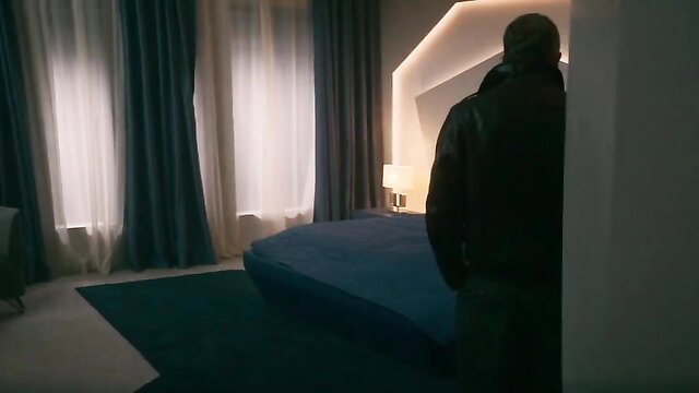 Charlotte Vega in dark bedroom silhouette, Utopia 2024 celeb nude scene