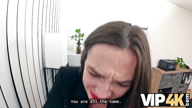 Sakura Hell cries 'You are all the same' in sultry loan manager roleplay