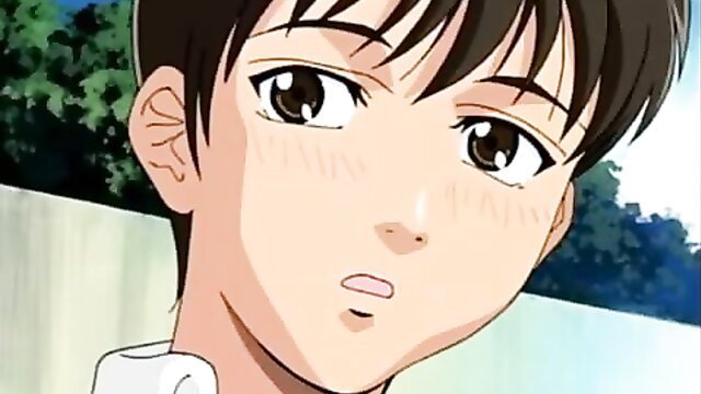 Cute Japanese anime twink boy with flushed cheeks in JAV hentai thumbnail