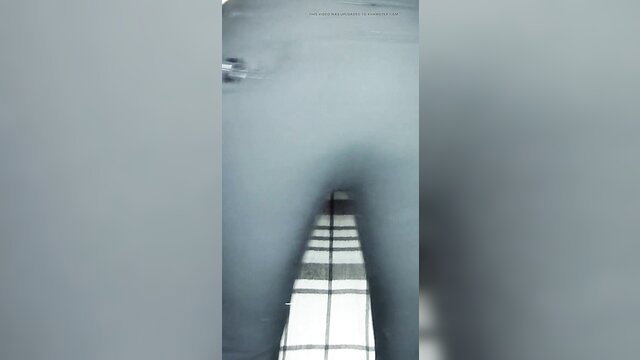 Blurry low-rise panties closeup with big buttons in steamy HD video