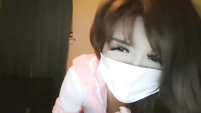 Fifi011112 sexy masked tease in pink top, Chaturbate amateur