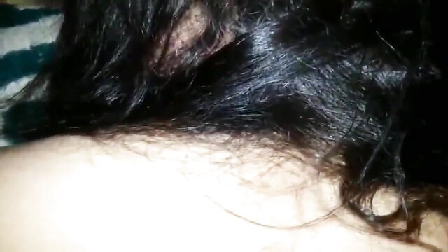 Emy Egyptian wife closeup of black hair nape and pale neck